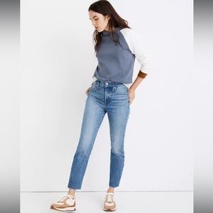 NWT Madewell size 27 The Perfect Vintage Jean in Enmore Wash: Raw-Hem Edition